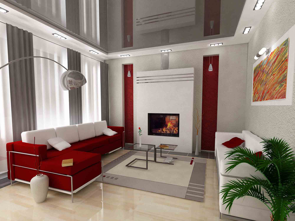 Výhody a nevýhody podhledů pro obývací pokoj s příklady fotografií