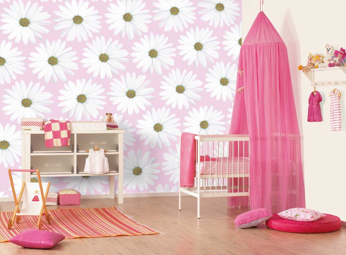 Wall mural design for a stylish and modern kids room