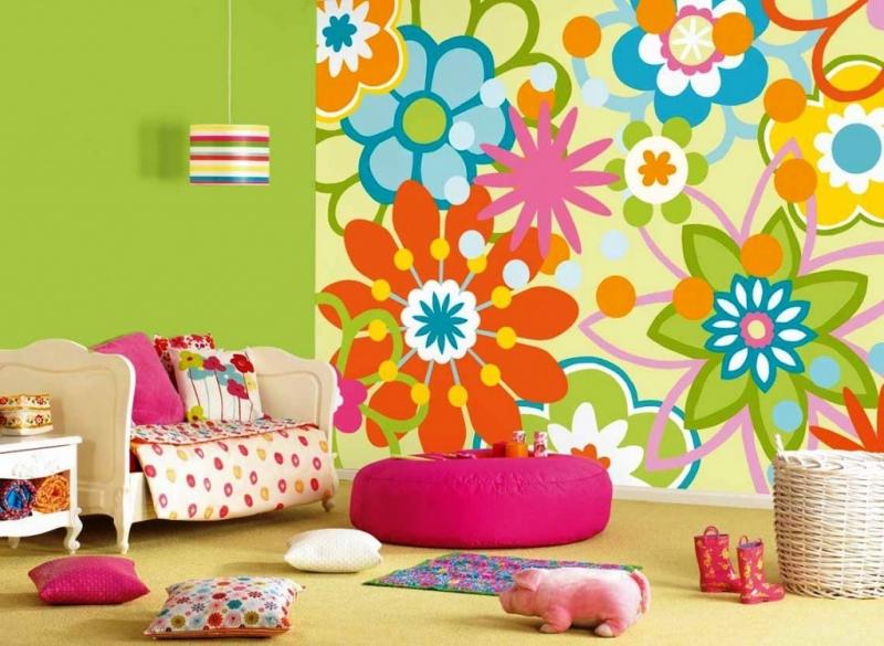 A megfelelő falfestmény a gyerekszoba stílusos dekorációjához