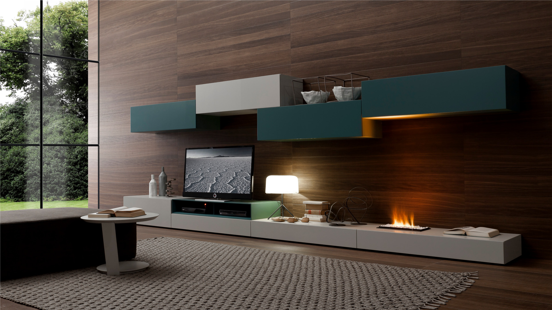 Modulární systémy v obývacím pokoji pro krásný dekor