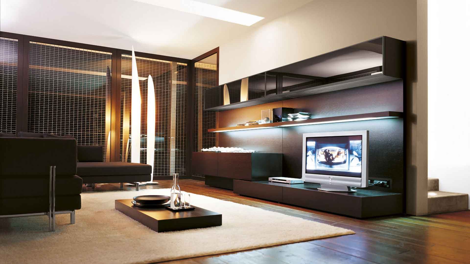 Creazione di un interno di soggiorno utilizzando moderni sistemi modulari
