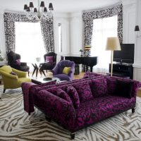 hiasan bilik luar biasa dalam foto warna fuchsia
