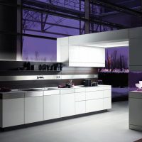 gambar hiasan dapur gaya berteknologi tinggi cahaya
