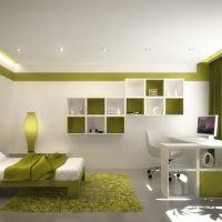 шикозна картина за дизайн на спалня с високи технологии