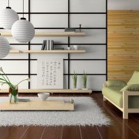 lichte interieur gang in Japanse stijlfoto