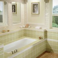 helder ontwerp van een badkamer met een douche in felle kleuren foto