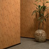 tapety s bambusem v designu obrázku ložnice