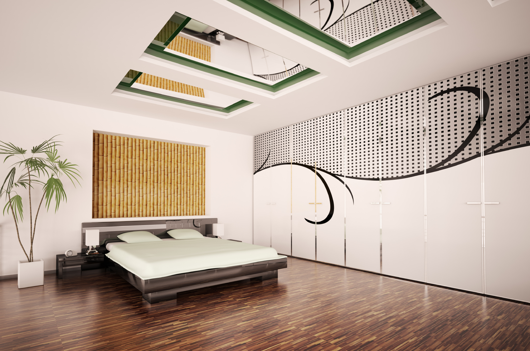 koridora stila bambusa mēbeles
