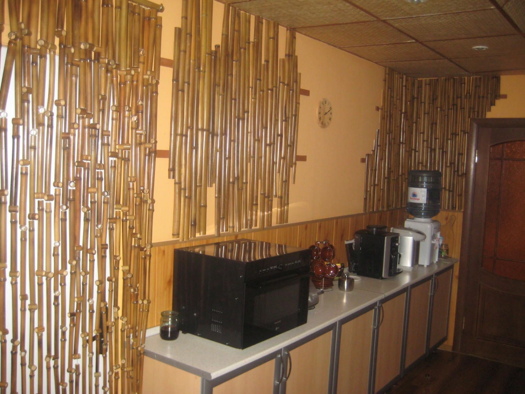 keuken bamboe behang