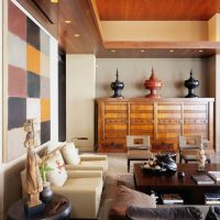 krásný high-tech styl obývacího pokoje obrázek