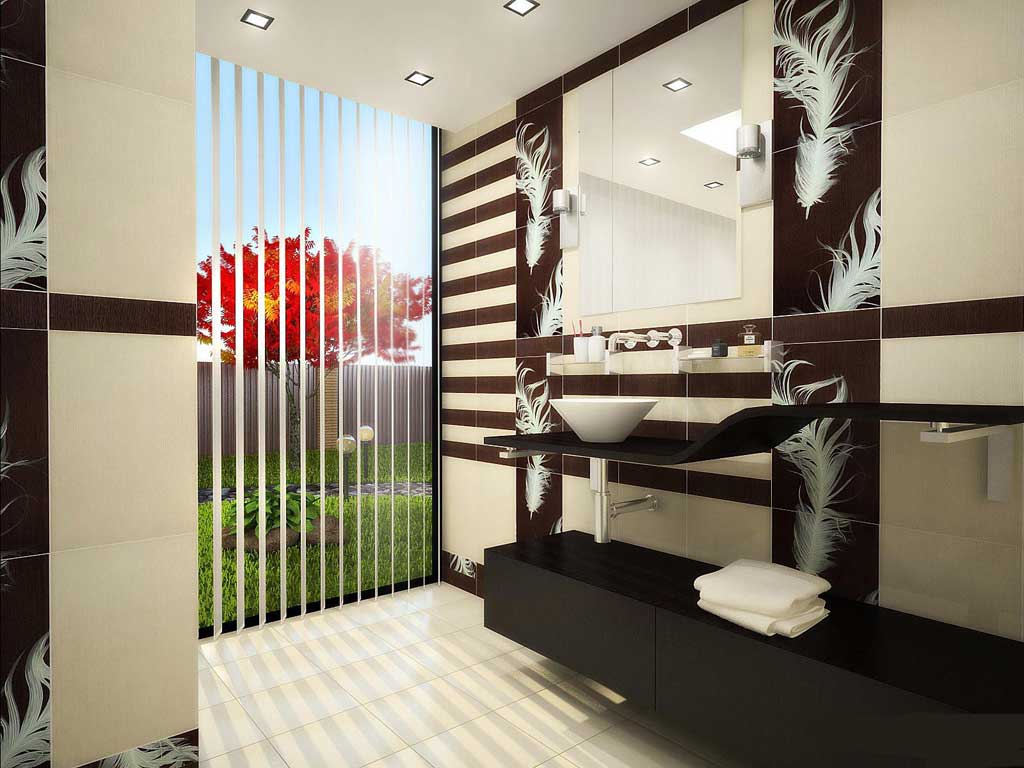 gaišs japāņu stila koridora dekors