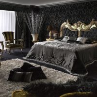 krásný design ložnice v různých barvách obrázku
