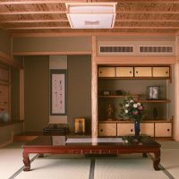 gražus japonų stiliaus virtuvės dekoro paveikslėlis