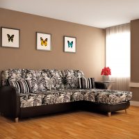 sofa sudut cantik dalam gaya foto lorong