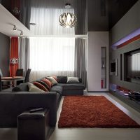 sofa sudut cantik dalam gaya gambar koridor