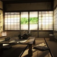 světlý byt v japonském stylu fotografie