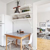 white walls in the design of a house in the style of Scandinavia picture