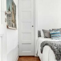 white walls in the decor of the hallway in the style of Scandinavia photo