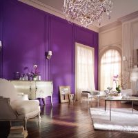 gražus virtuvės dekoras violetinės spalvos paveikslėlyje