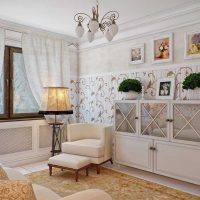 lehký obývací pokoj design provence obrázek