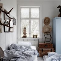 dormitor modern stil de țară fotografie