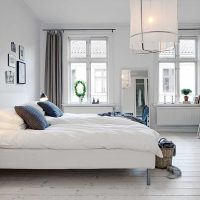 luminosa foto interna dell'appartamento in stile svedese