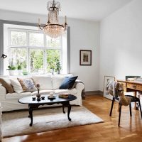 imagine de design apartament frumos în stil suedez