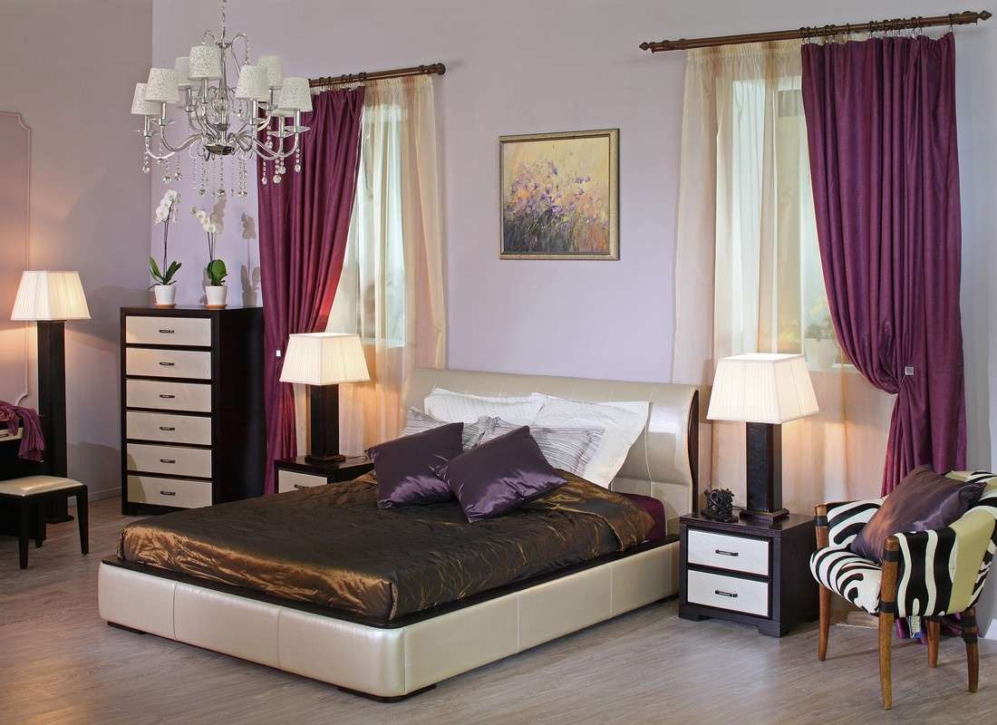 krásný obývací pokoj design v barvě wenge