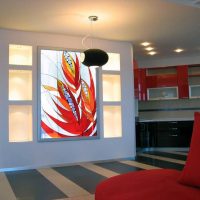 vitralii clasice în poza cu design de casă
