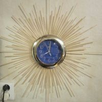 Myšlenka na krásné DIY nástěnné hodiny dekorace fotografie
