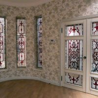 klasický vitráže styl obývacího pokoje obrázek