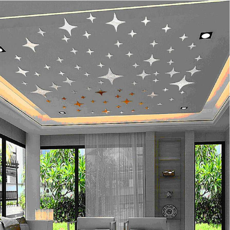 světlý design stropu se vzorem