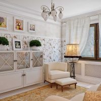 design luminos de cameră în stil provensal
