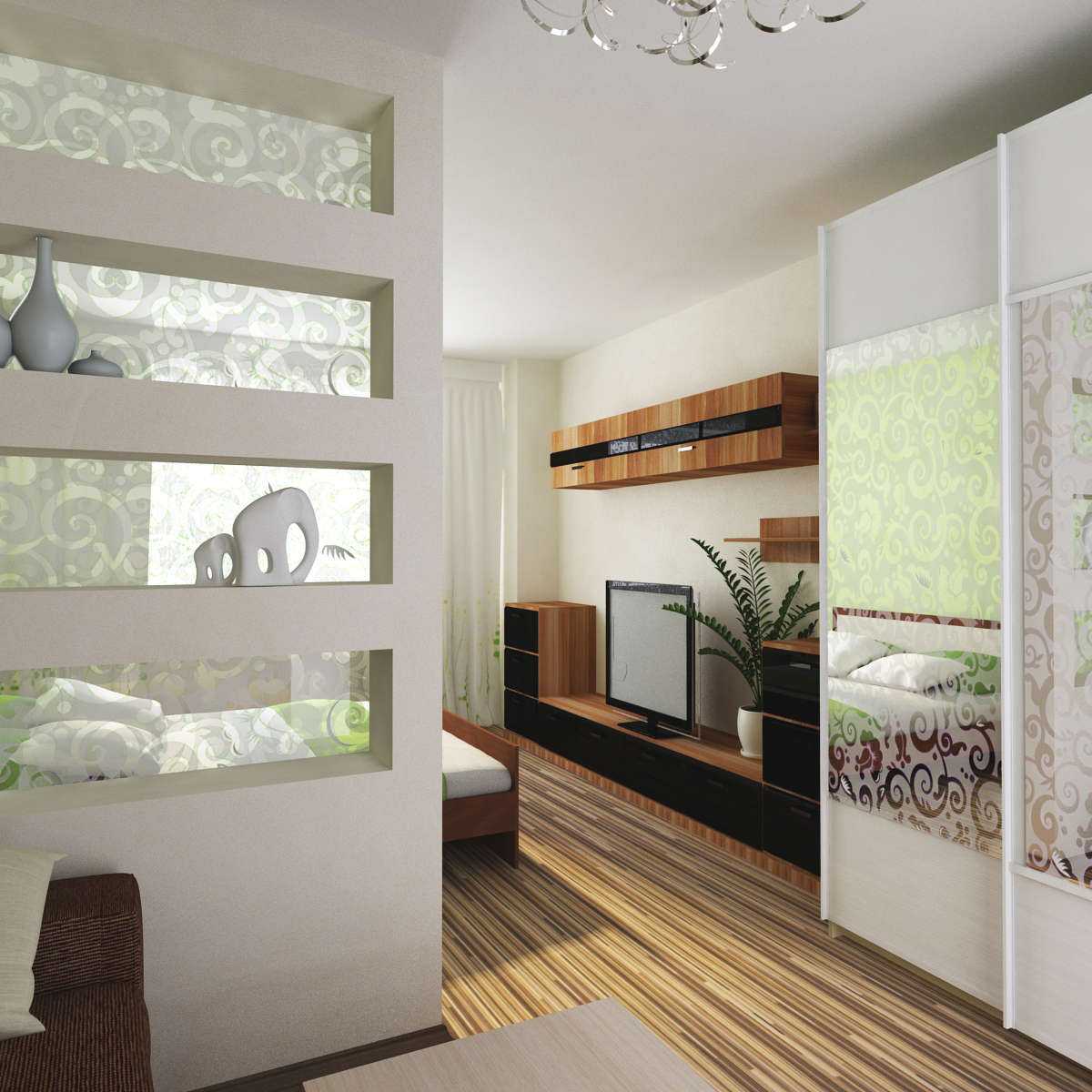 design lehkého obývacího pokoje