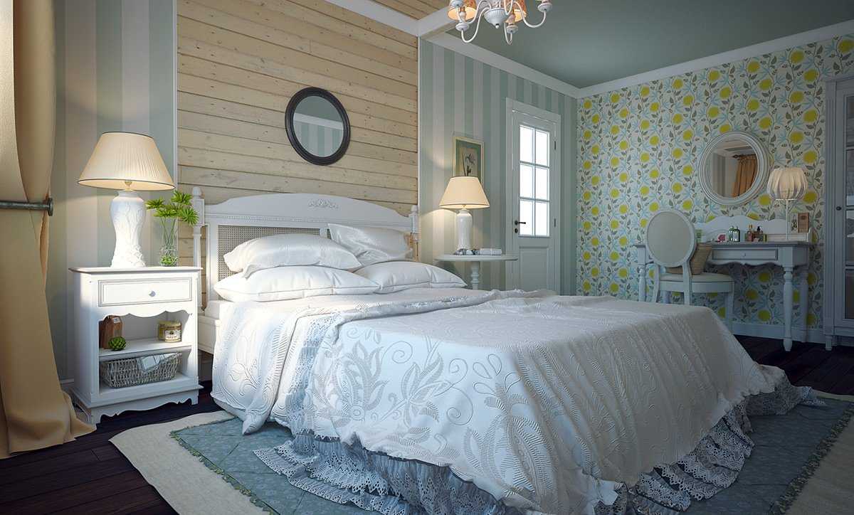 oriģināls dzīvojamās istabas dekors provences stilā