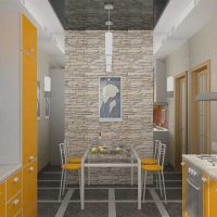 neobvyklý flexibilní kámen v dekoraci obývacího pokoje