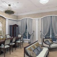 светъл дизайн на стая в гръцки стил снимка