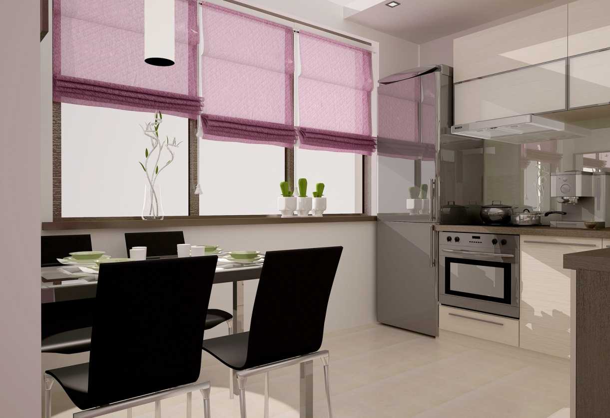 una combinazione di rosa chiaro nel design della stanza con altri colori