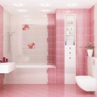 gabungan warna merah jambu dalam gaya bilik dengan warna lain dari foto