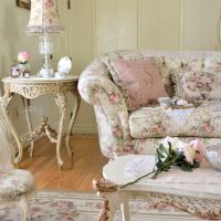 mooie design woonkamer in vintage stijl foto