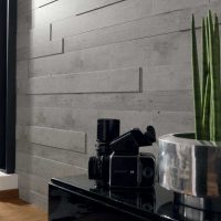 Ryškus gyvenamojo kambario dizainas su foto sieninėmis plokštėmis
