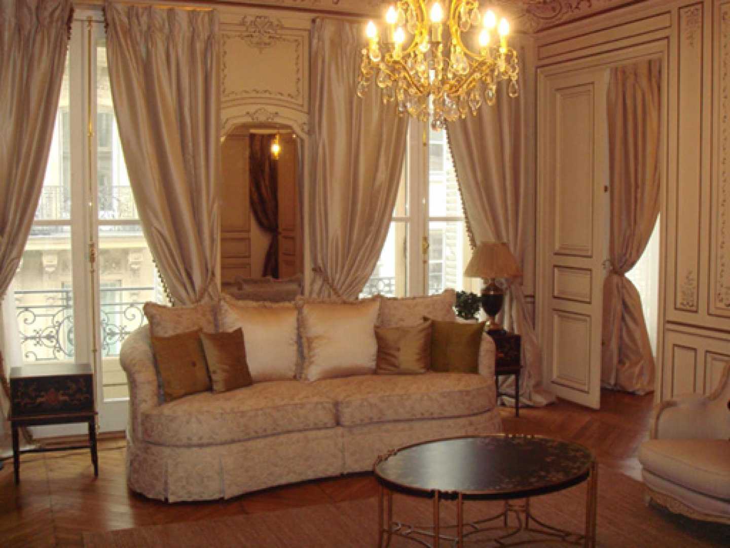 Viktoriánský obývací pokoj dekor
