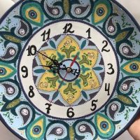 do-it-yourself verze krásné nástěnné hodiny dekor obrázek