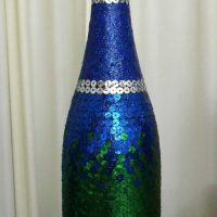pilihan untuk hiasan terang botol kaca dengan gambar bulat
