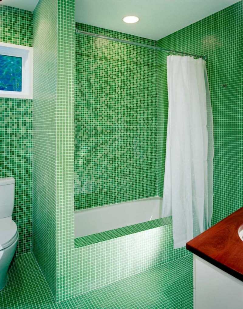 myšlenka originální dekorativní omítky v interiéru koupelny