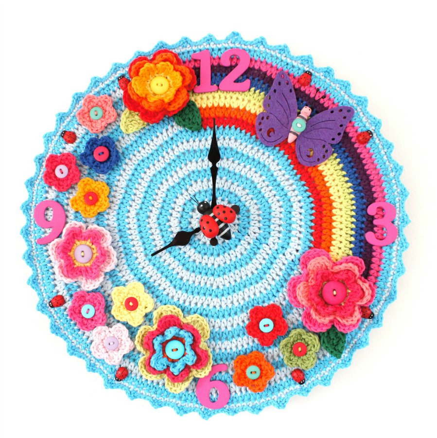 Myšlenka originální DIY nástěnné hodiny dekorace