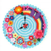 the idea of ​​unusual decoration of a wall clock with your own hands photo