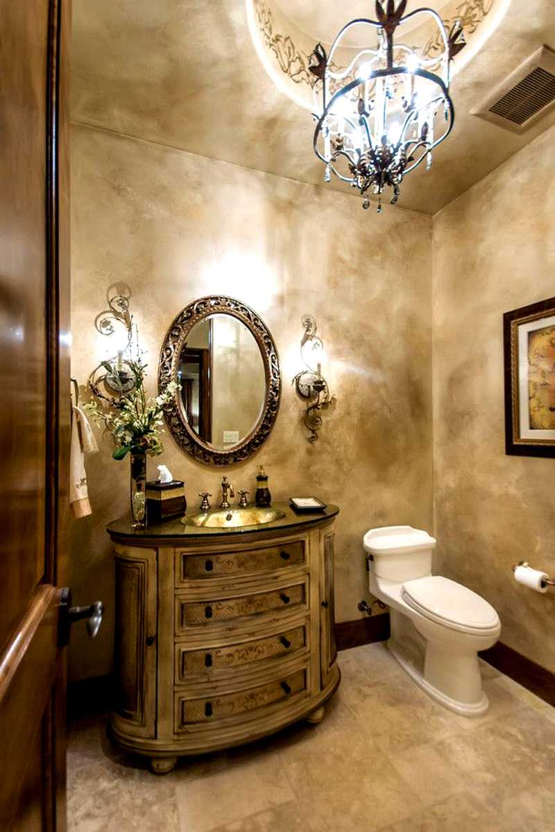 ideja svijetle ukrasne žbuke u unutrašnjosti kupaonice