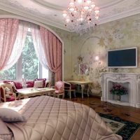 hiasan bilik yang indah dalam gambar gaya provensi