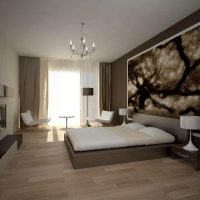 oriģināls guļamistabas un viesistabas stils vienā istabā foto